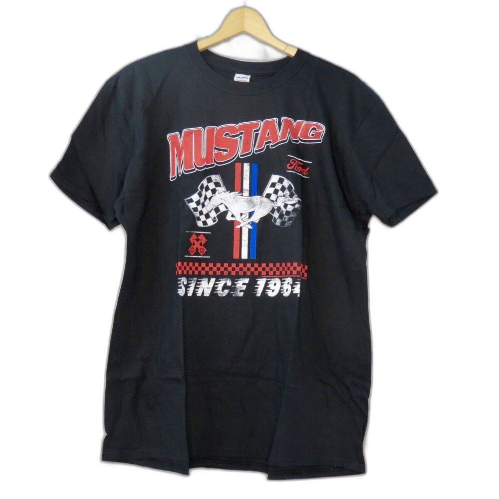 Ford Mustang Men's XL T-shirt Black Graphic T shirt Official Licensed Product